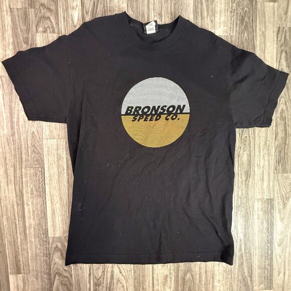 Bronson Speed Co Logo Graphic Tee Black NHG Tag 100% Cotton - Picture 1 of 6